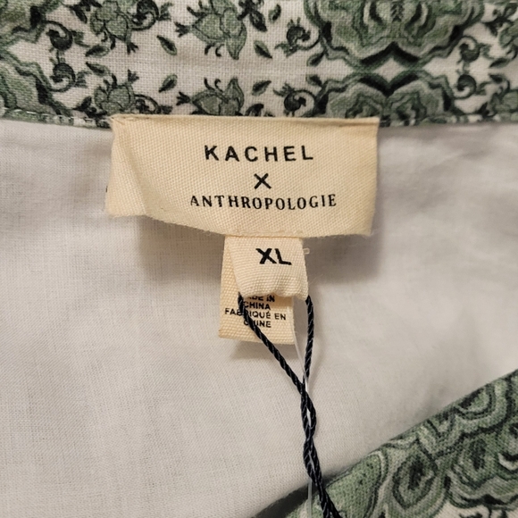 Nwt! Kachel Printed Maxi Shirt Dress. Sz. Extra Large XL - Picture 10 of 12